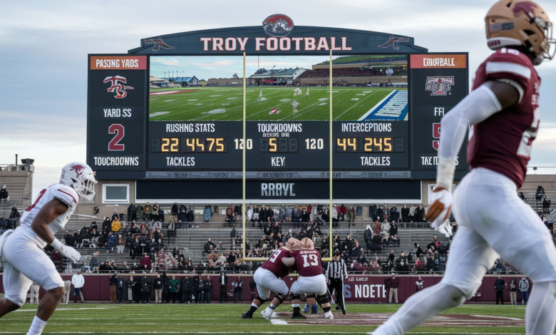 Troy Football vs Texas State Football Match Player Stats
