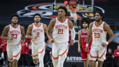 Houston Cougars Men's Basketball vs SDSU Basketball Match Player Stats