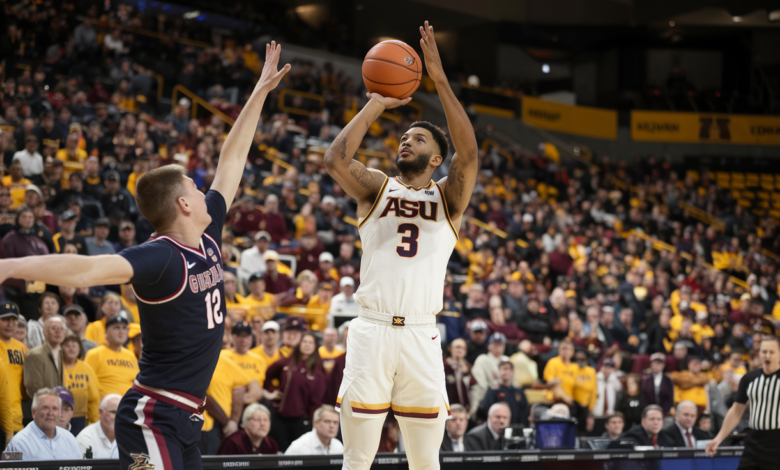 ASU Basketball vs Gonzaga Bulldogs Men’s Basketball Match Player Stats