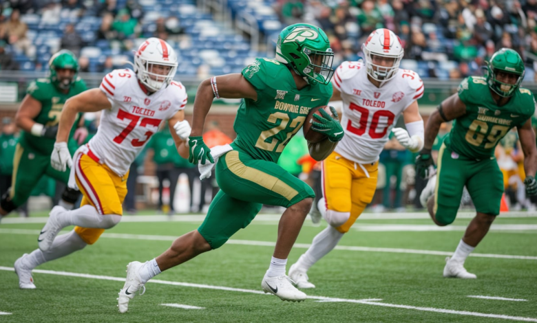 Bowling Green Falcons Football vs Toledo Football Match Player Stats