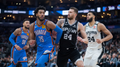 OKC Thunder vs San Antonio Spurs Match Player Stats