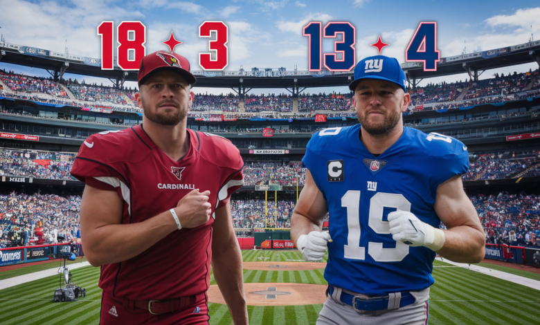 Arizona Cardinals vs New York Giants Match Player Stats
